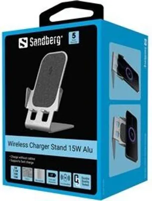 Obrázok produktu pre Sandberg 441-51, Vnútorný, USB, Bezdrôtové nabíjanie, 1 m, Šedá