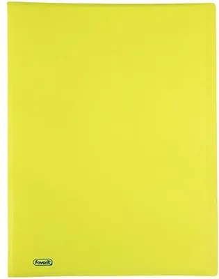 Produktbild von Favorit Neon, Präsentationsmappe, A4, Polypropylen (PP), Gelb, 60 Blätter, 30 cm