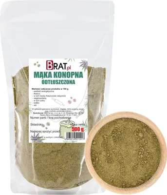 Obrázek produktu pro Konopná mouka, odtučněná 500g