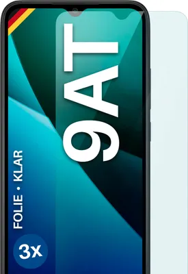 Produktbild von moex® 3x Schutzfolie kompatibel mit Xiaomi Redmi 9AT - Displayschutzfolie dünn Folie, Klar