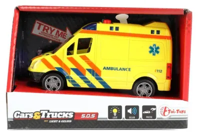 Productafbeelding van Ambulance-simulator met licht en geluid, 15 cm