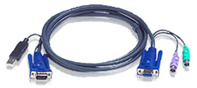 Obrázok produktu pre Aten 2L-5503UP 2L-5503UP, KVM Kabelsatz, VGA, PS/2 zu USB, Länge 3m