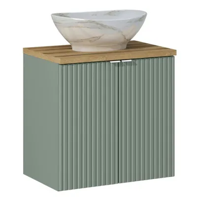 Produktbild von Waschtisch 60cm in grün und Eiche NEWPORT-56-GREEN
