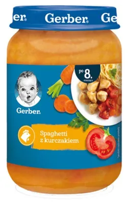 Obrázek produktu pro Gerber Spaghetti pro kojence od 8 měsíců 190 g – s kuřecím masem