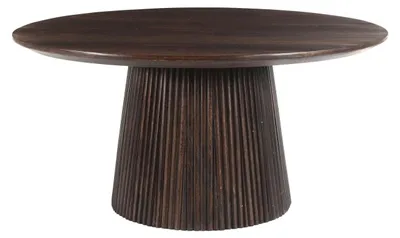 Produktbild von Couchtisch Salvator aus Mangoholz Ø80cm - Walnuss
