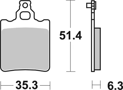 Produktbild von Bremsbeläge SBS 574LF Street Ceramic