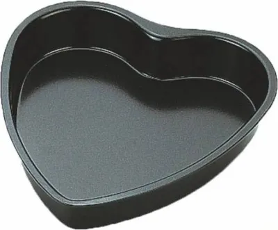 Produktbild von Ibili Herz-Kuchenform, Kohlenstoffstahl/Teflon, 24 cm, schwarz