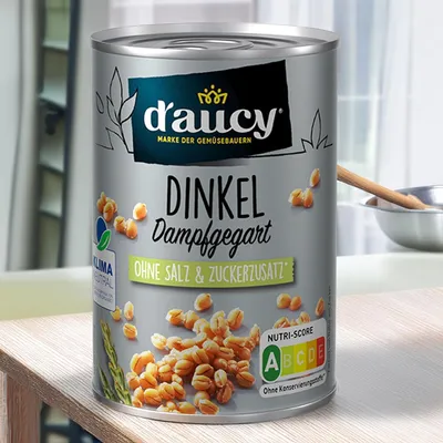 Produktbild von d'aucy Dinkel – 100% ohne Salz, Zuckerzusatz & Konservierungsstoffe, klimaneutral