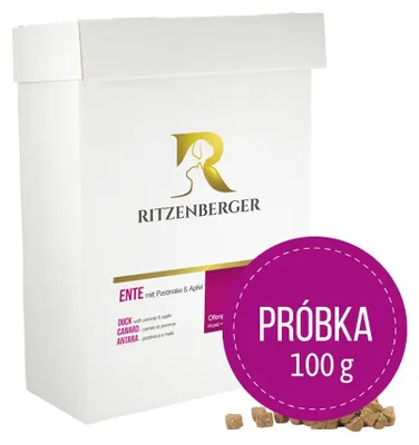 Productafbeelding van Hondenvoer met pastinaak en appel, proefverpakking 100g | Ovenvoer | Ritzenberger