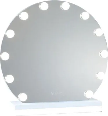 Image de Miroir de luxe équipé de 12 lampes LED et d'unetactile