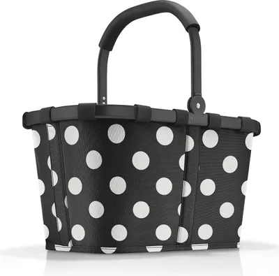 Produktbild von Reisenthel "reisenthel carrybag Einkaufskorb frame dots black white BK7072"