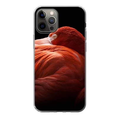 Produktbild von MuchoWow® Handyhülle Schutzhülle Hülle für iPhone 13 Pro Flamingo - Federn - Rosa Silikon Softcase Handy Hülle - Handy-Tasche