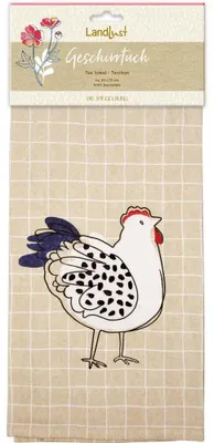 Produktbild von Geschirrtuch Huhn aus Baumwolle - LandLust