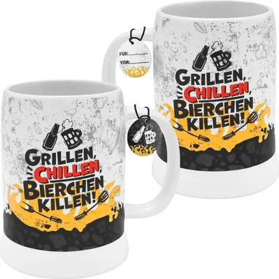 Produktbild von GRUSS & CO Bierkrug Motiv Grillen