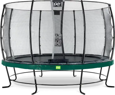 Imagen del producto de Cama elástica EXIT Elegant ø366cm con red de seguridad Economy, color verde