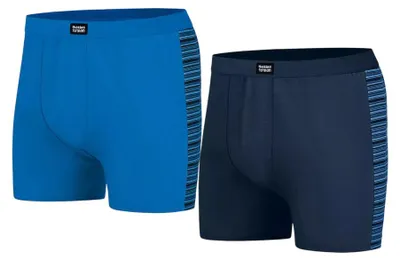 Obrázek produktu pro Atlas For Men – Pánské boxerky (balení po 2 ks) AF1989 (XXL) (modrá/námořnická modrá)