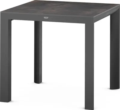 Produktbild von Siena Garden Silva Dining Tisch – 80 x 80 cm, Aluminium (matt anthrazit) & HPL Titan