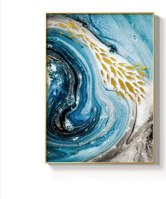 Produktbild von TPFLiving Kunstdruck LW-52 (OHNE RAHMEN) Poster - Leinwand - Wandbild - Hochauflösender Giclée-Druck, langlebig und hochwertig - Nordic Art - Abstrakte Strukturen - Bilder Wohnzimmer -  - Größe: 50x70cm