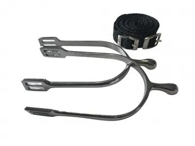 Produktbild von Sporen Dornsporen von QHP Edelstahl f. Damen m. Sporenriemen ARBO-INOX® Größe - 20mm