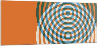 Produktbild von Bilder auf glas - Einteilig - Abstraktion Modern Kreise - 100x40cm - Glasbilder - Wandbilder - Bilder - Wanddekoration aus Glas - Glas Bilder - Wandbild auf Glas - GAB100x40-4448