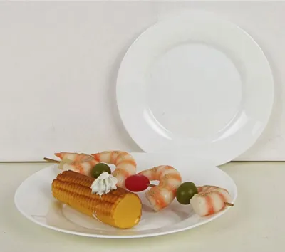 Image de 36x Assiette à dessert Blanc Plat de service Repas Vaisselle Dessert Nouveau