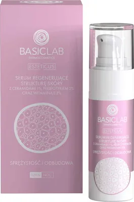 Produktbild von Basiclab Serum Regenerating Skin Structure with Ceramides 1% Resilience and Restoration 30ml