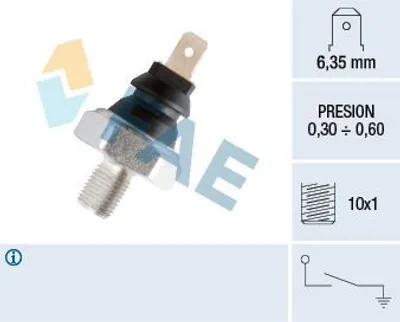 Produktbild von FAE 12970 Öldruckschalter Öldrucksensor für VW Golf IV Schrägheck (1J1) Golf IV Variant (1J5) Lupo (6X1, 6E1) POLO (6N2) für SEAT AROSA (6H)