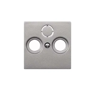 Immagine prodotto di MERTEN Zentralplatte 297560 f.Antennensteckdose aluminium 297560 297560 (297560)