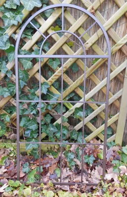 Produktbild von Deko-Fenster SprossenfensterNachbildungahmen Bilderrahmen  Eisen braun 87cm