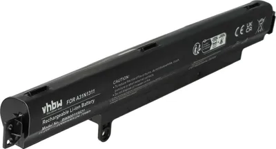 Produktbild von vhbw Akku kompatibel mit Asus VivoBook F102BA-DF074H, F102BA-DF070H, F102BA-DF057H, F102BA-DF056HS, F102BA-DF047H Notebook (2200 mAh, 11,25 V, Li-Ion)