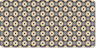 Produktbild von MuchoWow® Schreibtischunterlage Muster - Kreis - Retro 80x40 cm - XXL Mauspad - Gaming Mauspad