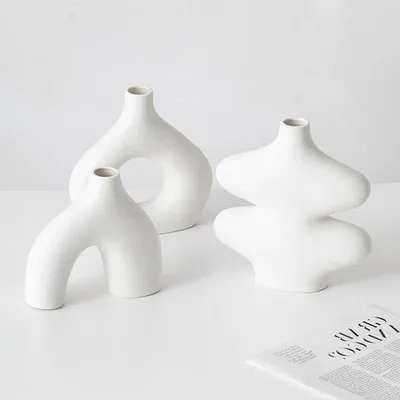 Produktbild von Keramische Vase Set für Wohnzimmer Dekoration Boho Stil