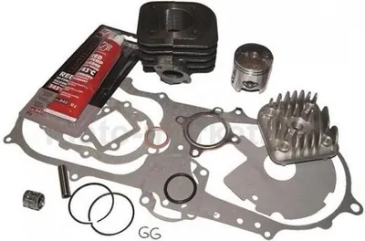 Produktbild von 50ccm Zylinder KIT + Dichtung Set KOMPLETT für LONGJIA LJ50QT-H 50 2-TAKT Zylinderkit