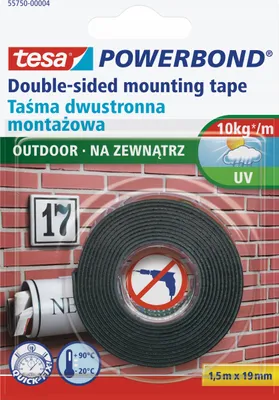 Image de Tesa ruban double face powerbond 1.5m x 19mm extérieur