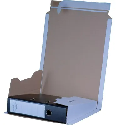 Produktbild von 20x Ordnerversandkarton 320x290x35-80mm für A4 Ordner 35-80mm weiß