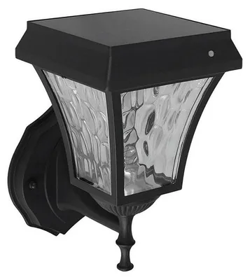 Productafbeelding van V-TAC 2889 VT-982-S Zonnepaneel wandlamp LED (monochroom), 2W, zwart (mat)