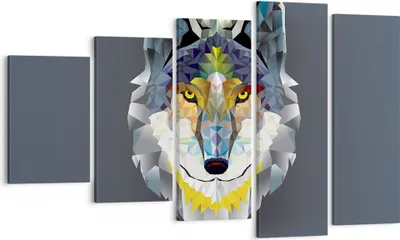 Produktbild von Bild auf Leinwand - Leinwandbild - Tier Abstraktion - 100x60cm - Wand Bild - Wanddeko - Wandbilder - Leinwanddruck - Bilder - Kunstdruck - Wanddekoration - Leinwand bilder - Wandkunst - EG100x60-3633