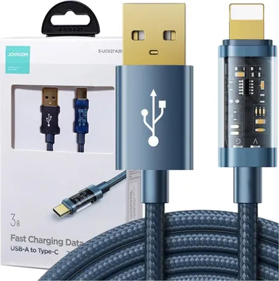 Immagine prodotto di Cavo dati Usb-A / Lightning / 2,4A / 2M Joyroom S-Ul012A20 (Niebieski)