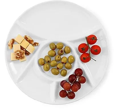 Productafbeelding van Fonduebord Porselein 28 cm Met 6 Segmenten