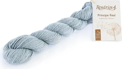 Produktbild von Rosarios 4 Principe Real Garn - Nachhaltiges, Atmungsaktives Leinen-Seiden-Baumwollgarn, Blau