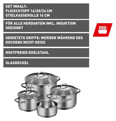 Produktbild von Silit Achat Topf-Set, 4-teilig 7116001663 4004633252900