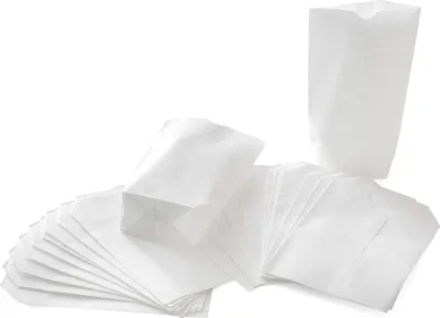 Produktbild von weiße Kreuzbodenbeutel 14 x 22 cm – Geschenktüten aus Kraftpapier in 1A-Qualität