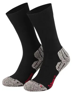 Image de 2 paires de chaussettes fonctionnelles haute technologie pour le trekking, pour femmes et hommes, taille : 43-46
