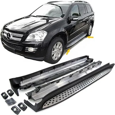 Produktbild von Alu Trittbretter Flankenschutz OE Style mit ABE für Mercedes GL X164 06-12