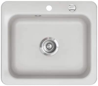 Produktbild von KeraDomo Spüle JUNA 57 in SATIN mit Excenterbedienung / Systemceram / Keramikspüle