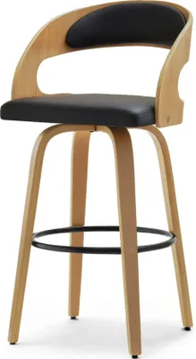 A studio shot of a bar stool.