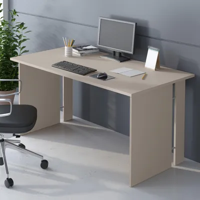 Immagine prodotto di Zibello - Scrivania, 150x78x75h cm Beige, un Ripiano
