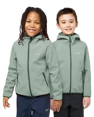 Produktbild von Jack Wolfskin Kinder Softshelljacke Fourwinds Jacket Grün 116