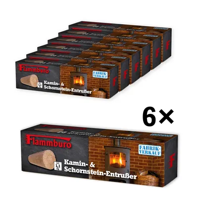 Produktbild von 6 x Entrußerblock Kaminentrußer zum Entfernen von Ruß