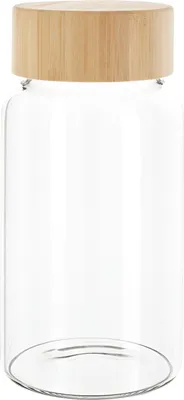 Produktbild von VBS Glasflasche mit Bambusdeckel 500 ml